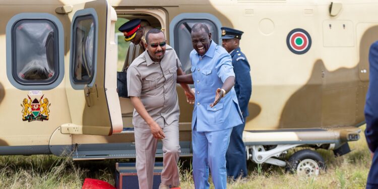 Ruto, Abiy tour Kenya-Ethiopia power project  in Suswa