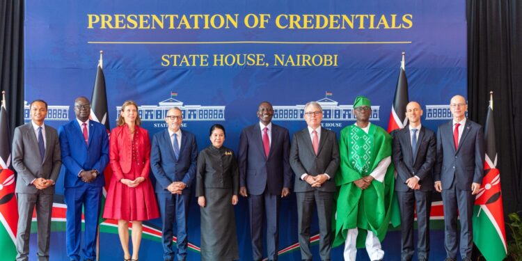 Ruto receives credentials from nine new envoys as Kenya broadens diplomatic footprint